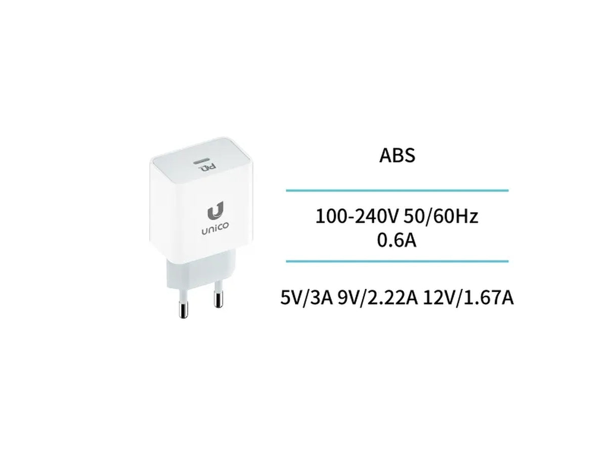 Caricabatterie domestico singolo C PD20W aspetto Apple