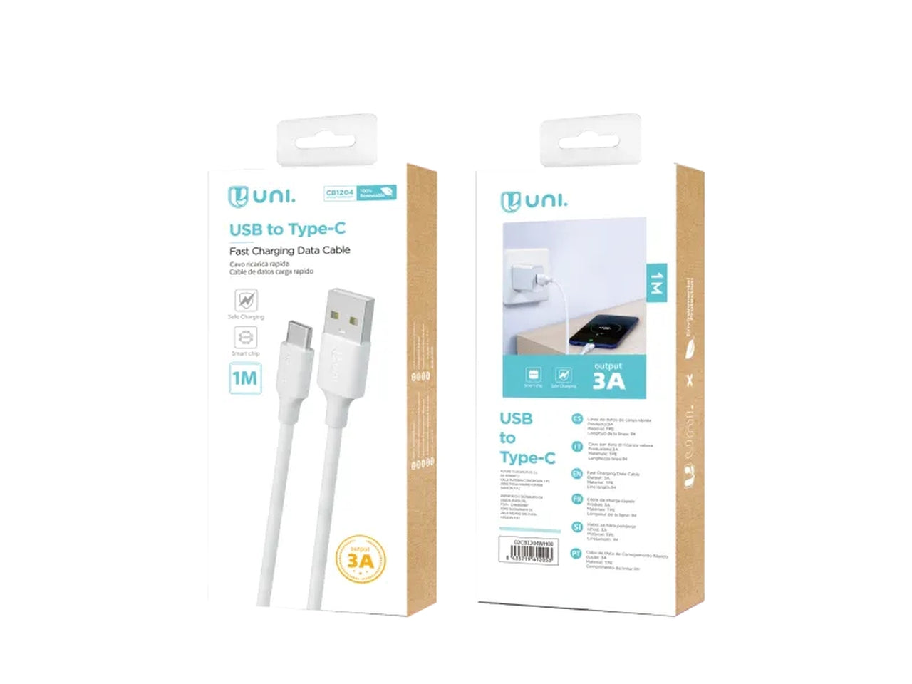 Cavo dati di ricarica rapida A-C 3A CE 1 metro