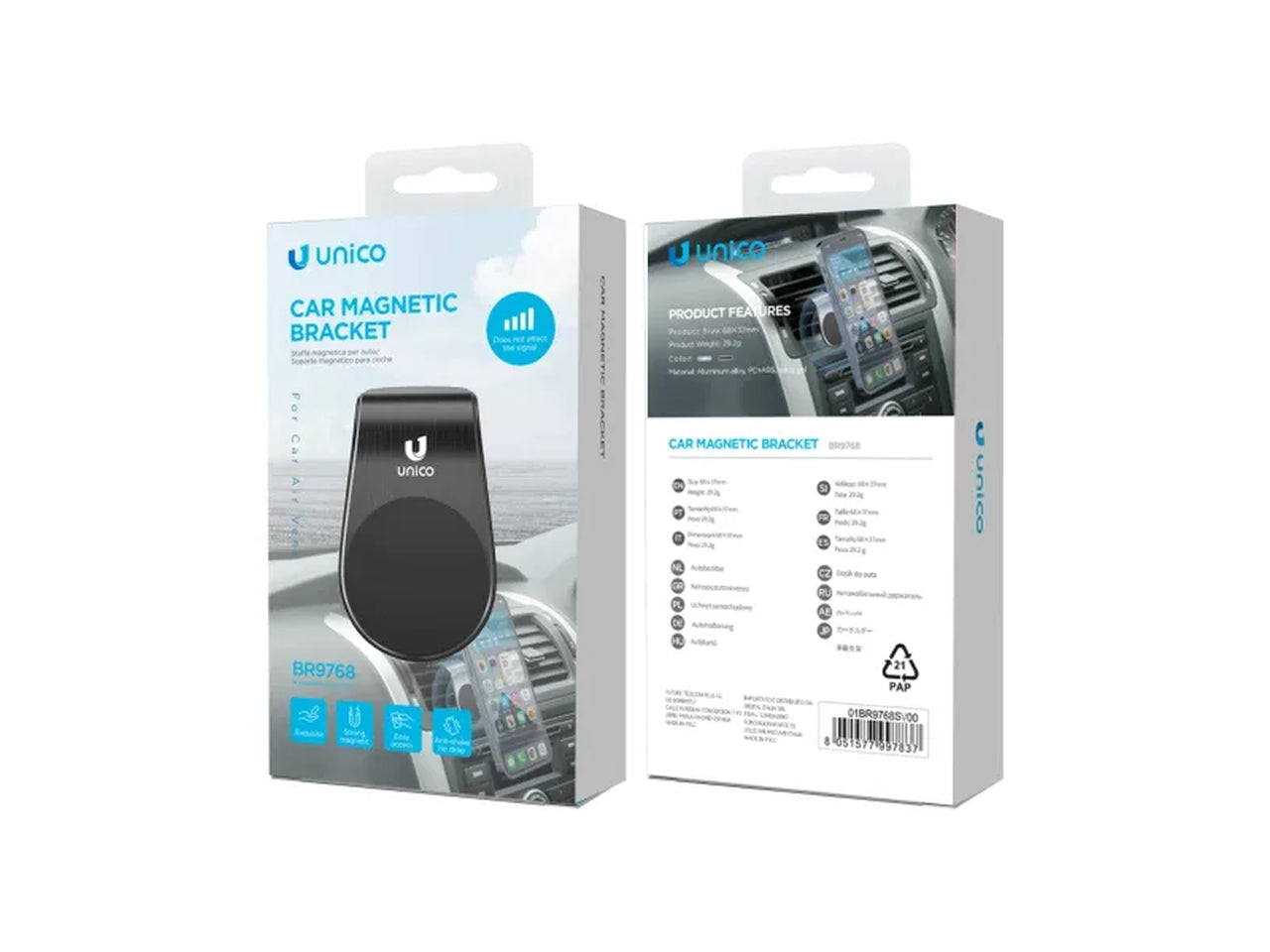 Supporto smartphone magnetico per auto