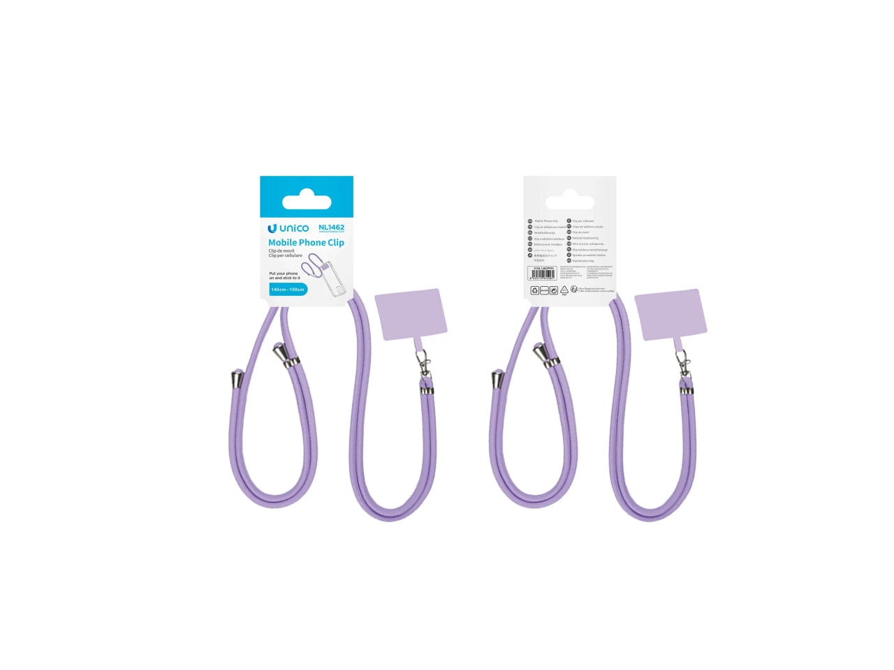 Set cordino per cellulare appeso al collo regolabile con fibbia singola