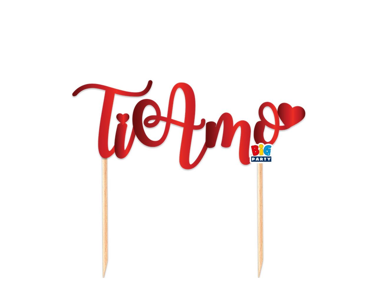 Cake topper italic ti amo