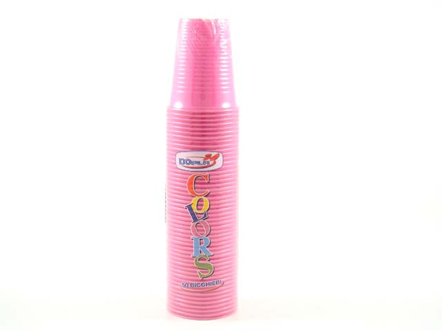 Bicchieri 100pezzi fucsia