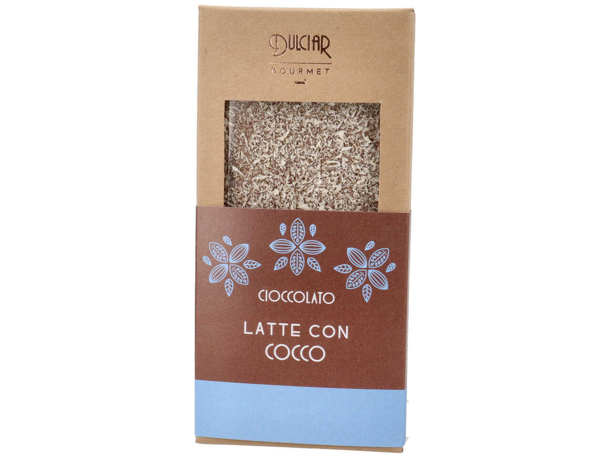 Tavoletta gourmet latte e cocco 100gr $