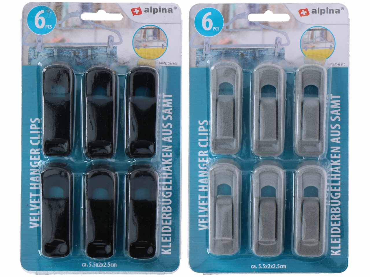 Alpina accessori per vestiti 6 pezzi 5,5x2x2,5cm $