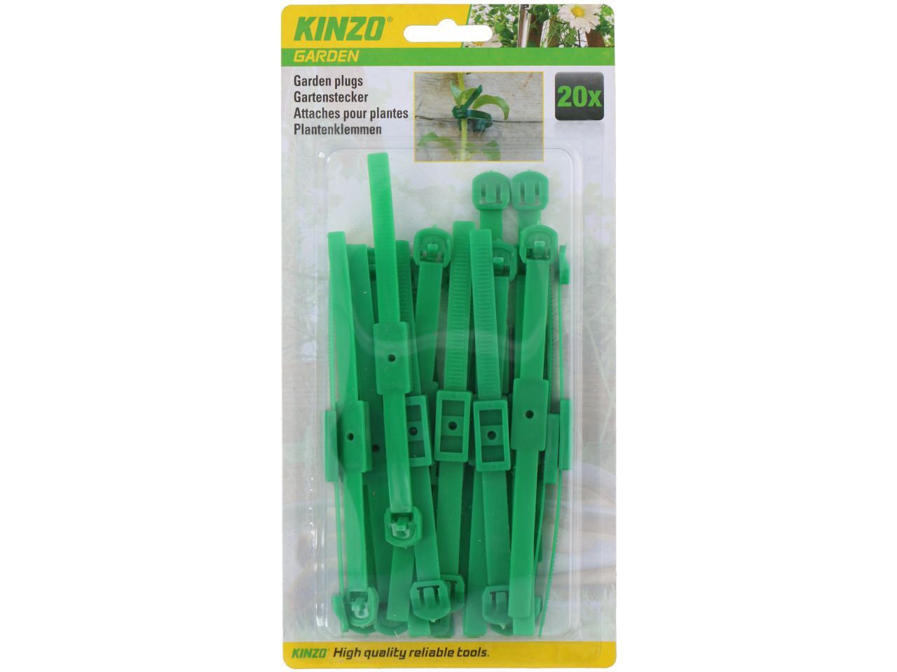 Fascette bloccanti in polietilene 20 pezzi misura 14x0,8cm marca kinzo garden