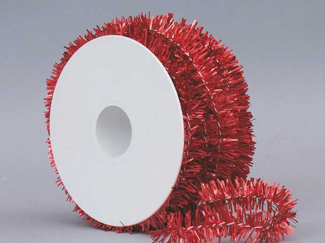 Bobina filo rosso metallizzato 2cmx20mt
