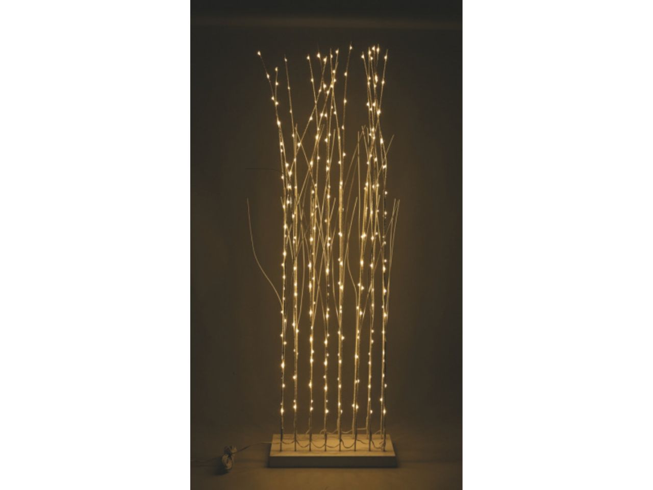 Rami luminosi bianco in legno 120cm 240 led