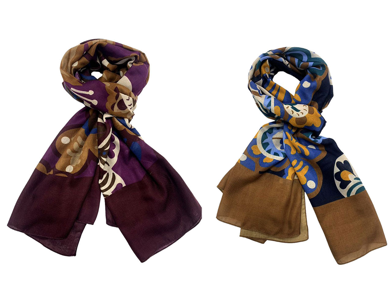 Sciarpa stampata 90x180cm