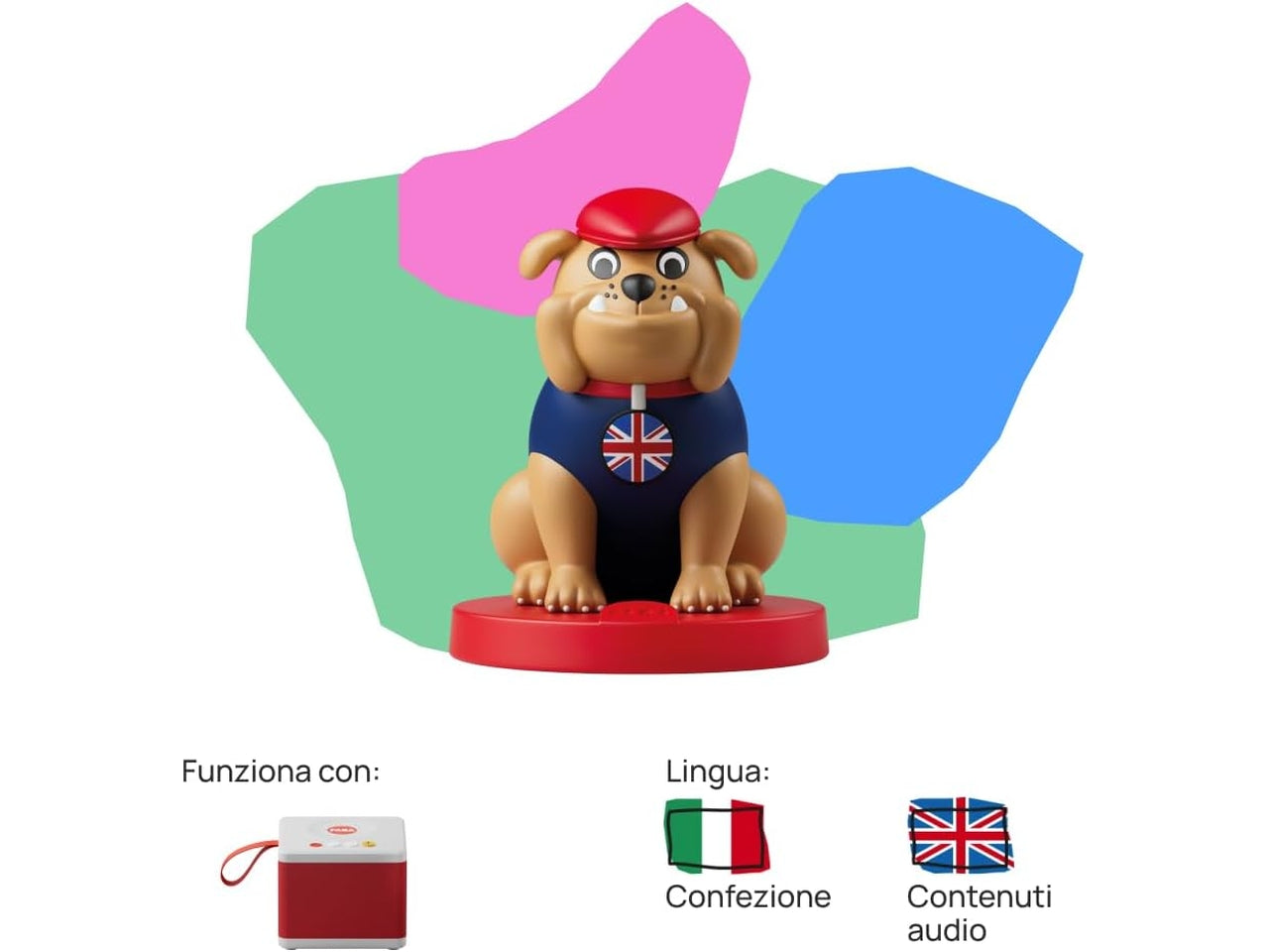 Personaggio Sonoro â Happy English â Musiche, canzoni e suoni â Giocattolo con Contenuto Educativo, Versione Italiana, Bambini e bambine di tutte le età | FABA