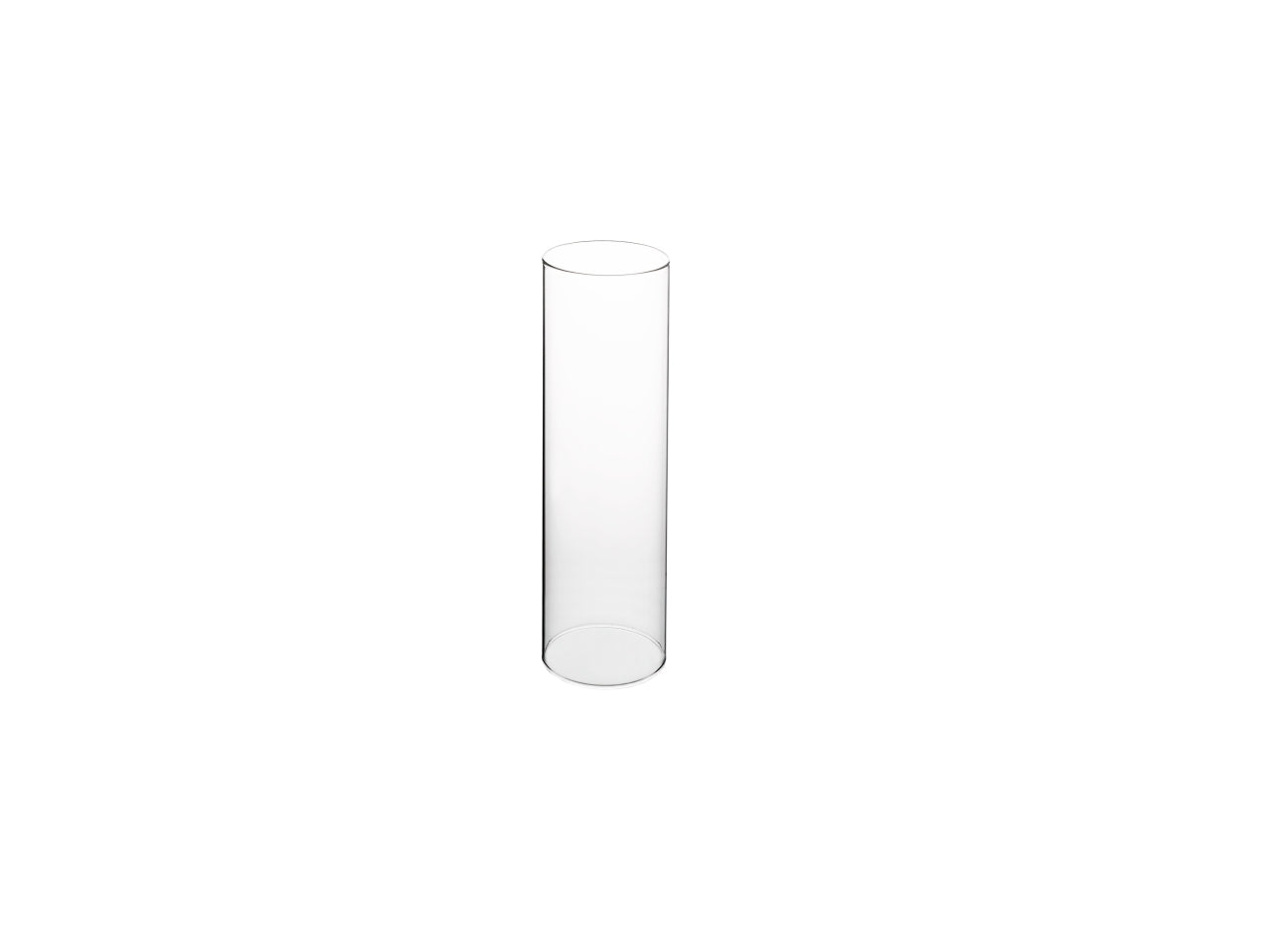 Parafiamme in vetro trasparente 23x7 cm