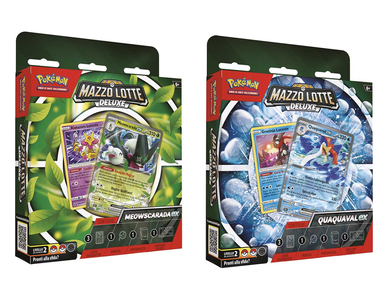 Mazzo Carte Pokémon Lotte Deluxe Quaquaval-ex e Meowscarada-ex - Game Vision