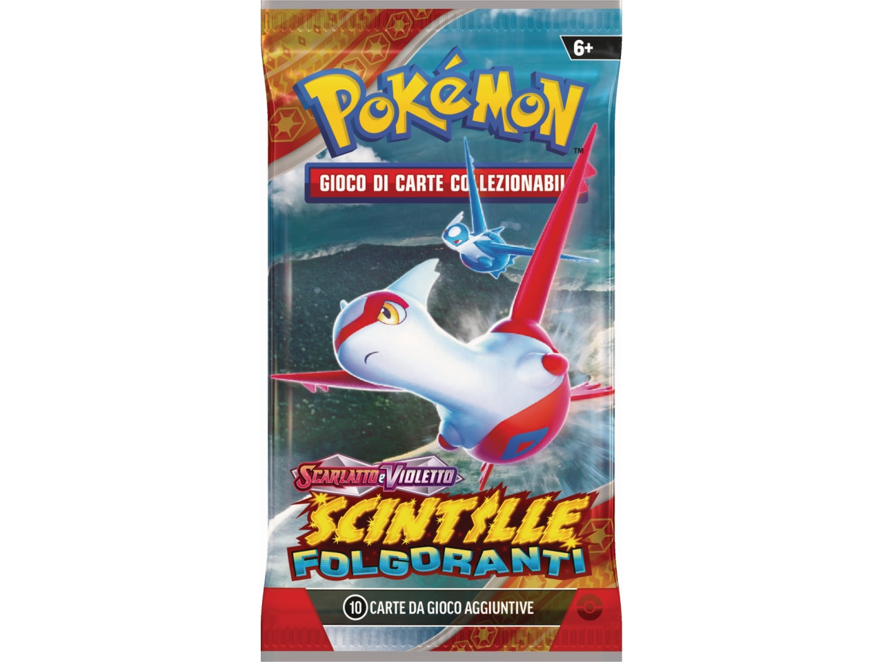 Bustina Singola Pokémon Scarlatto e Violetto 08 - Multicolor, Plastica e Carta, Età 6+ la busta contiene 10 pezzi