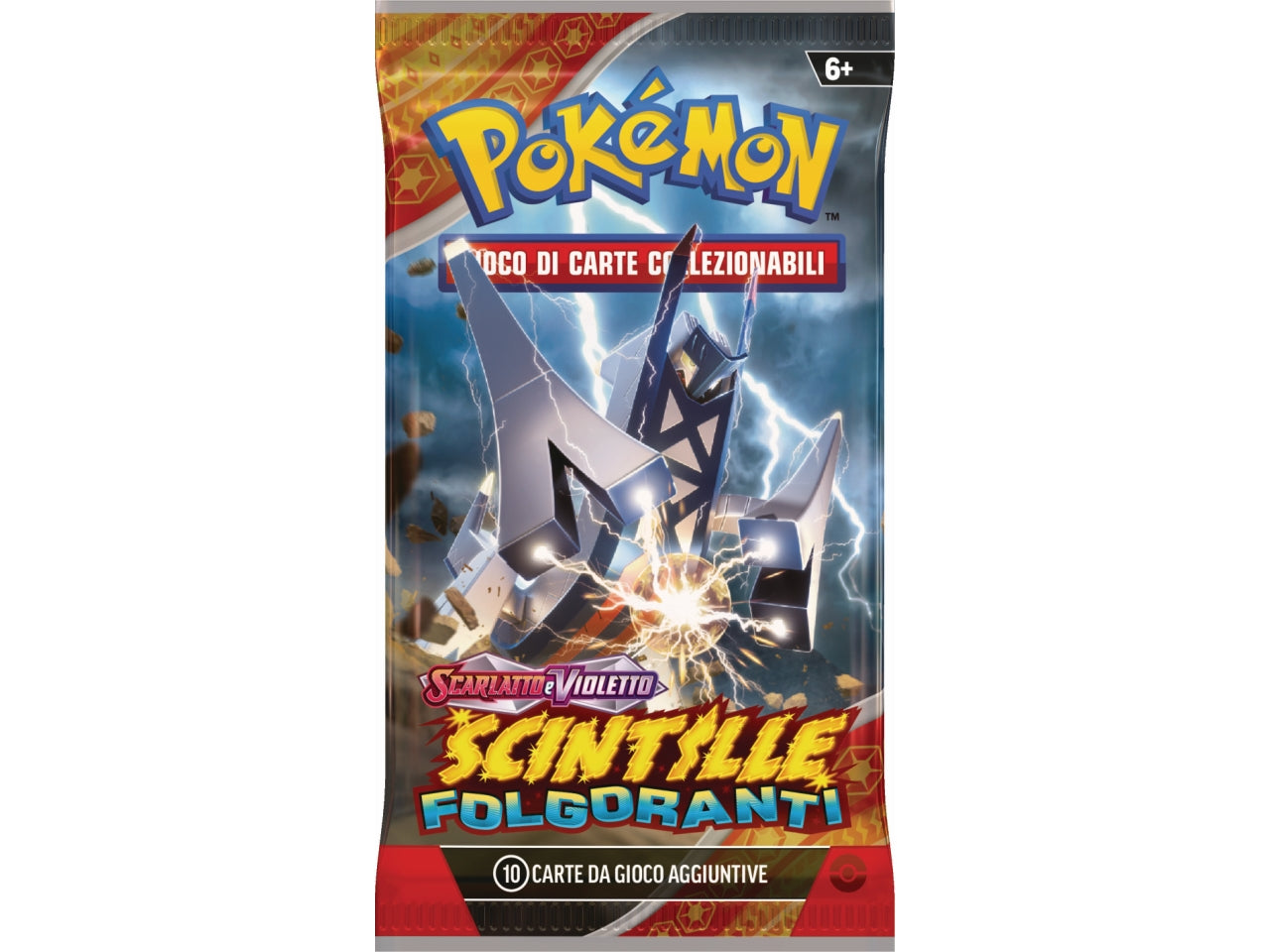 Bustina Singola Pokémon Scarlatto e Violetto 08 - Multicolor, Plastica e Carta, Età 6+ la busta contiene 10 pezzi