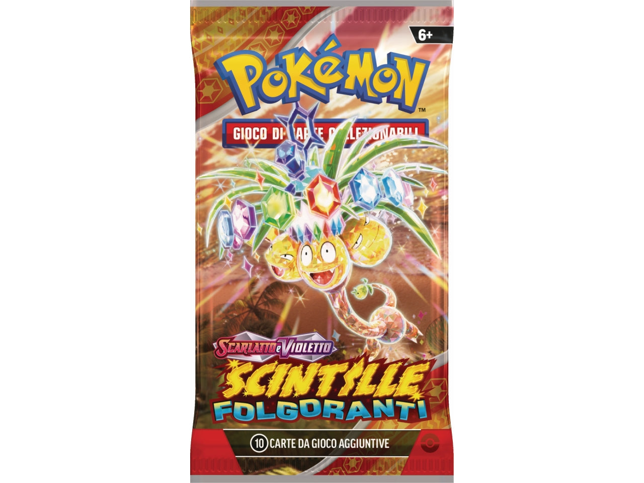 Bustina Singola Pokémon Scarlatto e Violetto 08 - Multicolor, Plastica e Carta, Età 6+ la busta contiene 10 pezzi