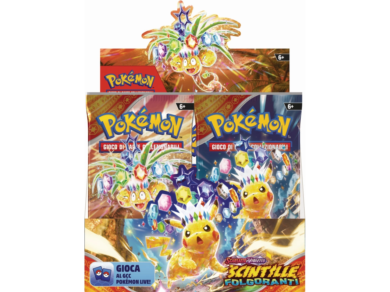 Bustina Singola Pokémon Scarlatto e Violetto 08 - Multicolor, Plastica e Carta, Età 6+ la busta contiene 10 pezzi