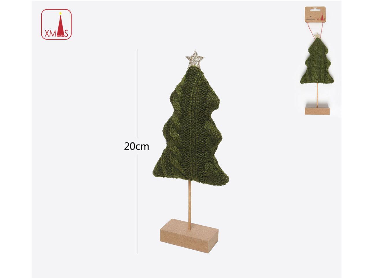 Alberello di natale da tavolo 20cm
