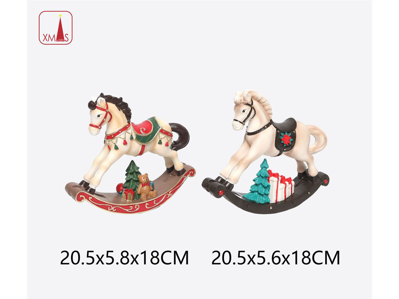 Cavalluccio a dondolo 20,5x5,8x18cm assortiti