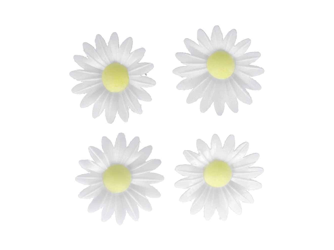 Margherite di cialda bianco - confezione da 4 margherite