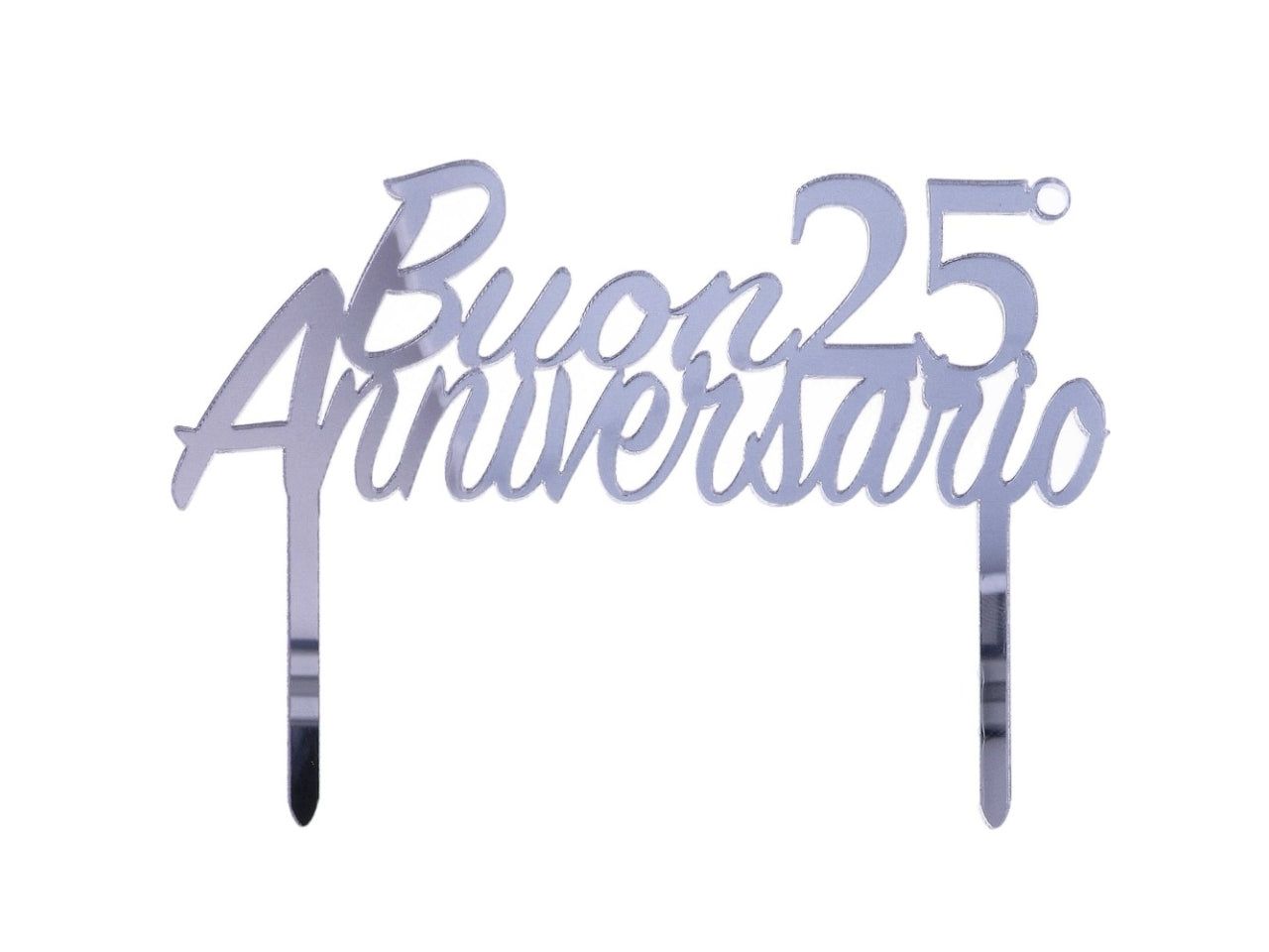 Cake topper 25 anniversario plex