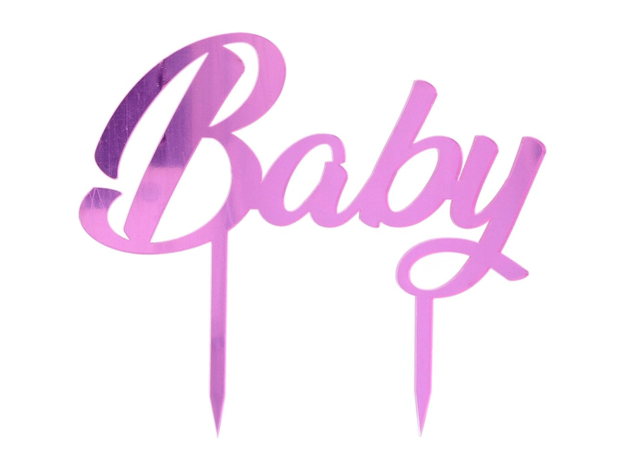 Cake topper baby plex rosa