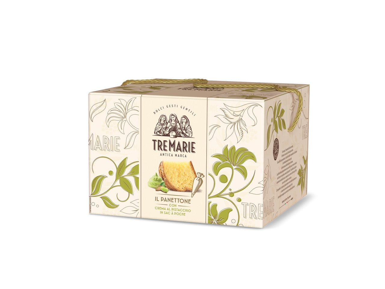 Tre marie il panettone pistacchio 950gin scatola regalo $