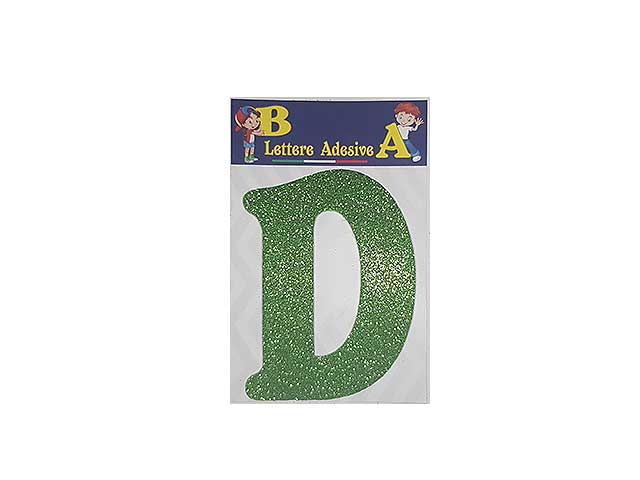 Lettera verde d 12cm