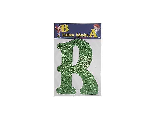 Lettera verde r 12cm