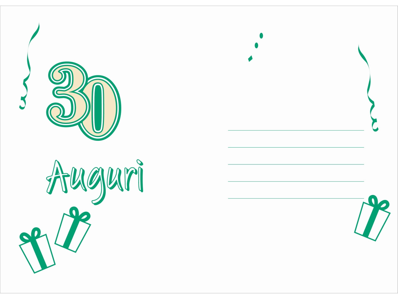 Biglietto auguri laminato 285