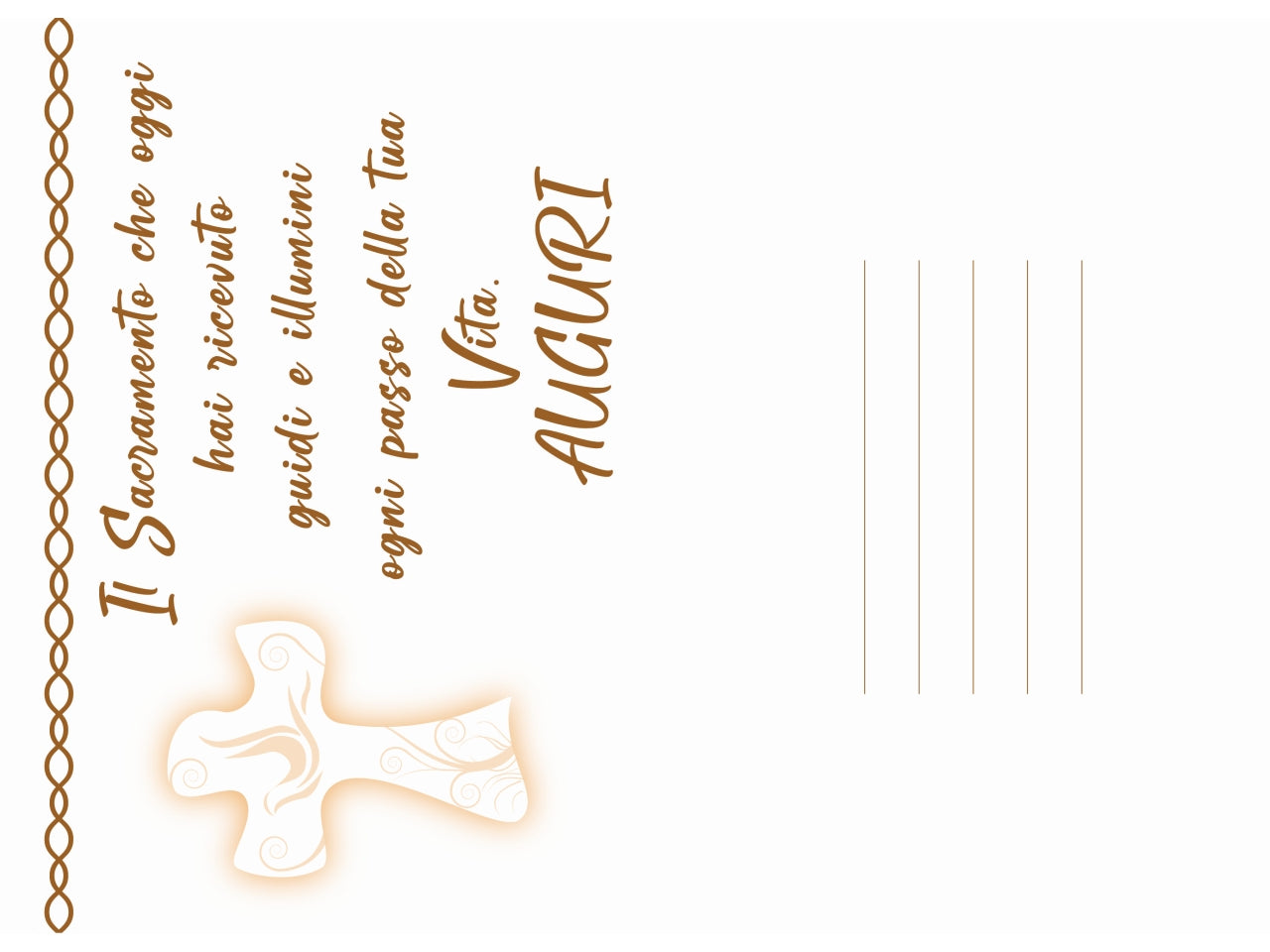 Biglietto auguri laminato 220