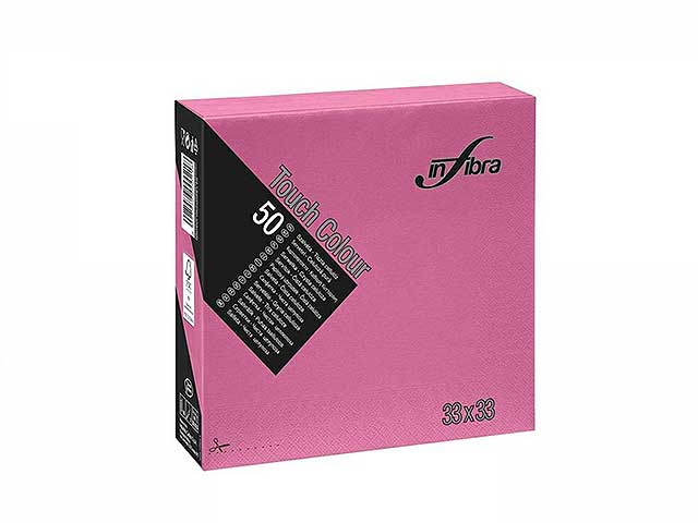 Tovagliolo touch 33x33 50 pezzi fucsia i-0487