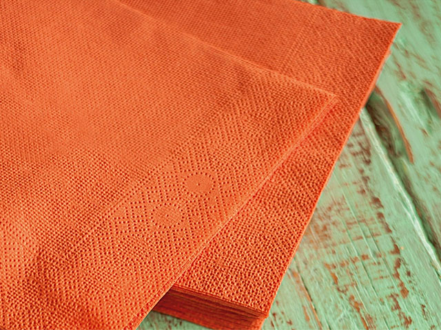 Tovagliolo tissu 38x38 40 pezzi arancio i-0459