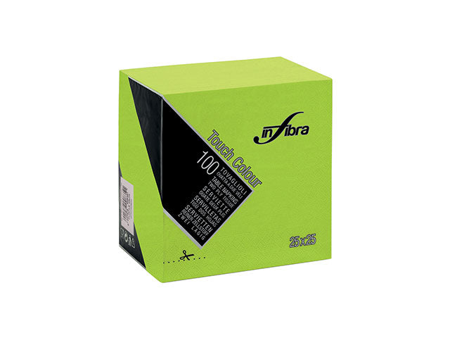 Tovagliolo touch 25x25 100 pezzi verde m.i-0878