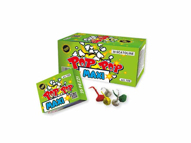 Pop Pop maxi box 30 scatole da 25 petardi