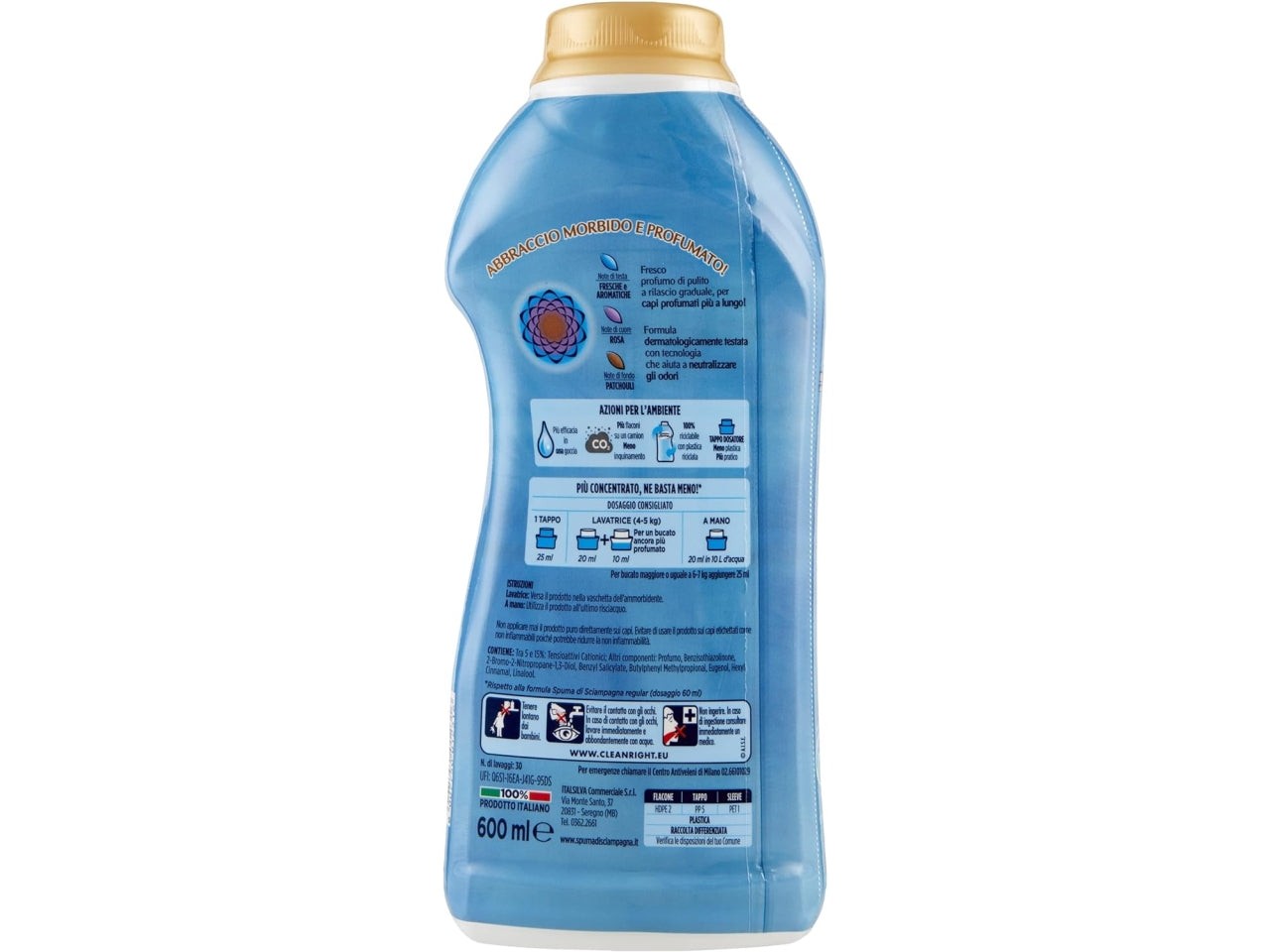 Spuma di sciampagna fresca rugiada ammorbidente concentrato 30 lavaggi 600ml $