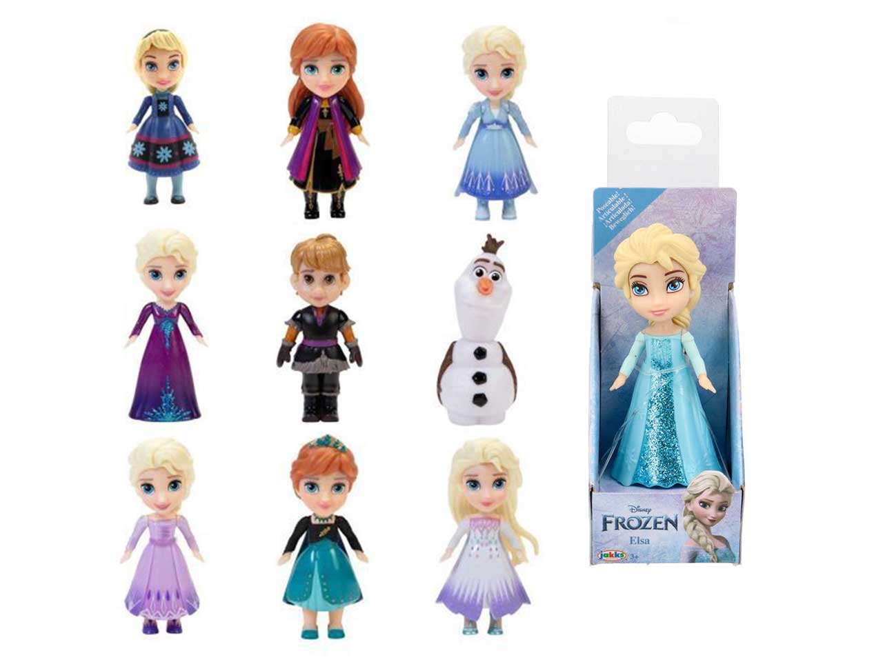 Frozen bambole mini 7cm assortite