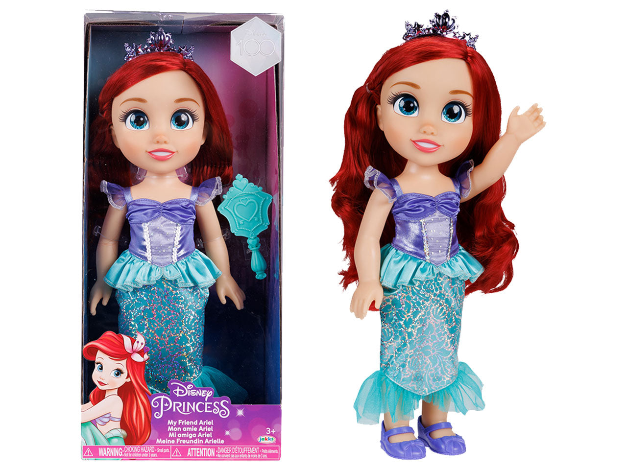 Disney princess bambola 38cm ariel