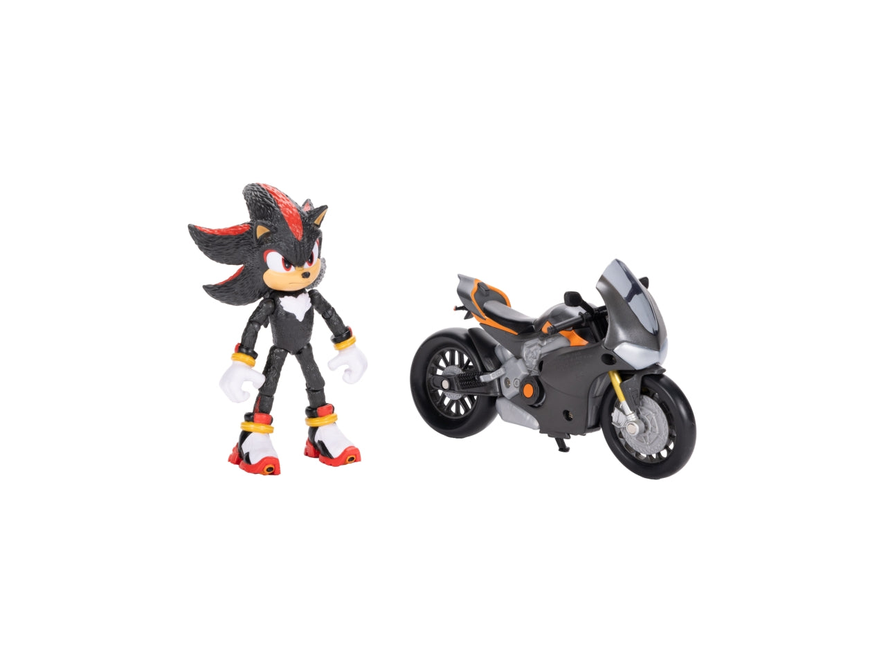 Playset Veicolo con Personaggio Articolato Sonic 3 Movie 13 cm, Set con Sonic e Moto Veicolo per Fan e Collezionisti - Età Consigliata 4+ | Jakks Pacific