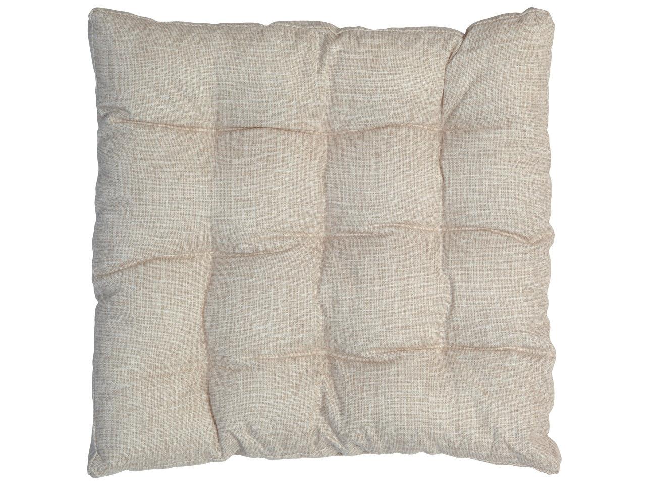 Coprisedia bordato 9 punti 40x40cm beige