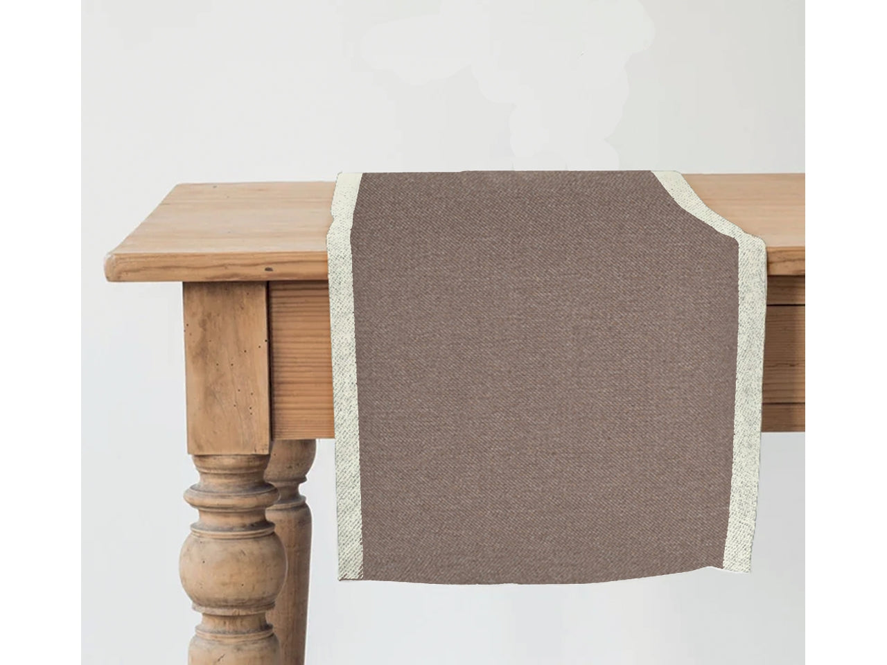 Runner da tavolo in poliestere tortota e beige 50x140 cm - Cotton & Color