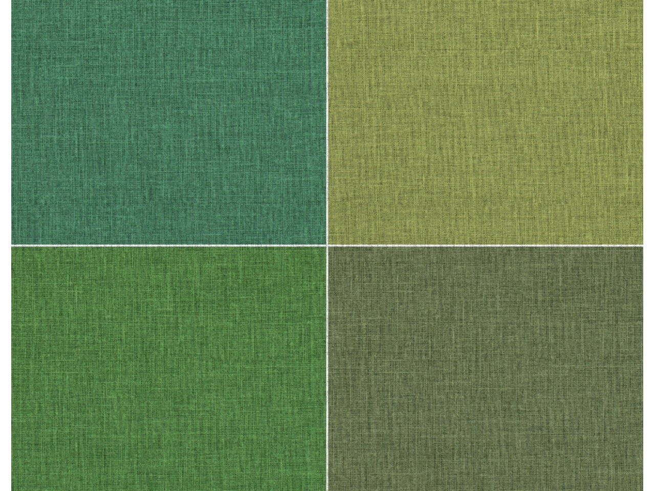 Tovaglietta americana rettangolare in poliestere verde contemporaneo 35x50 cm - Cotton & Color