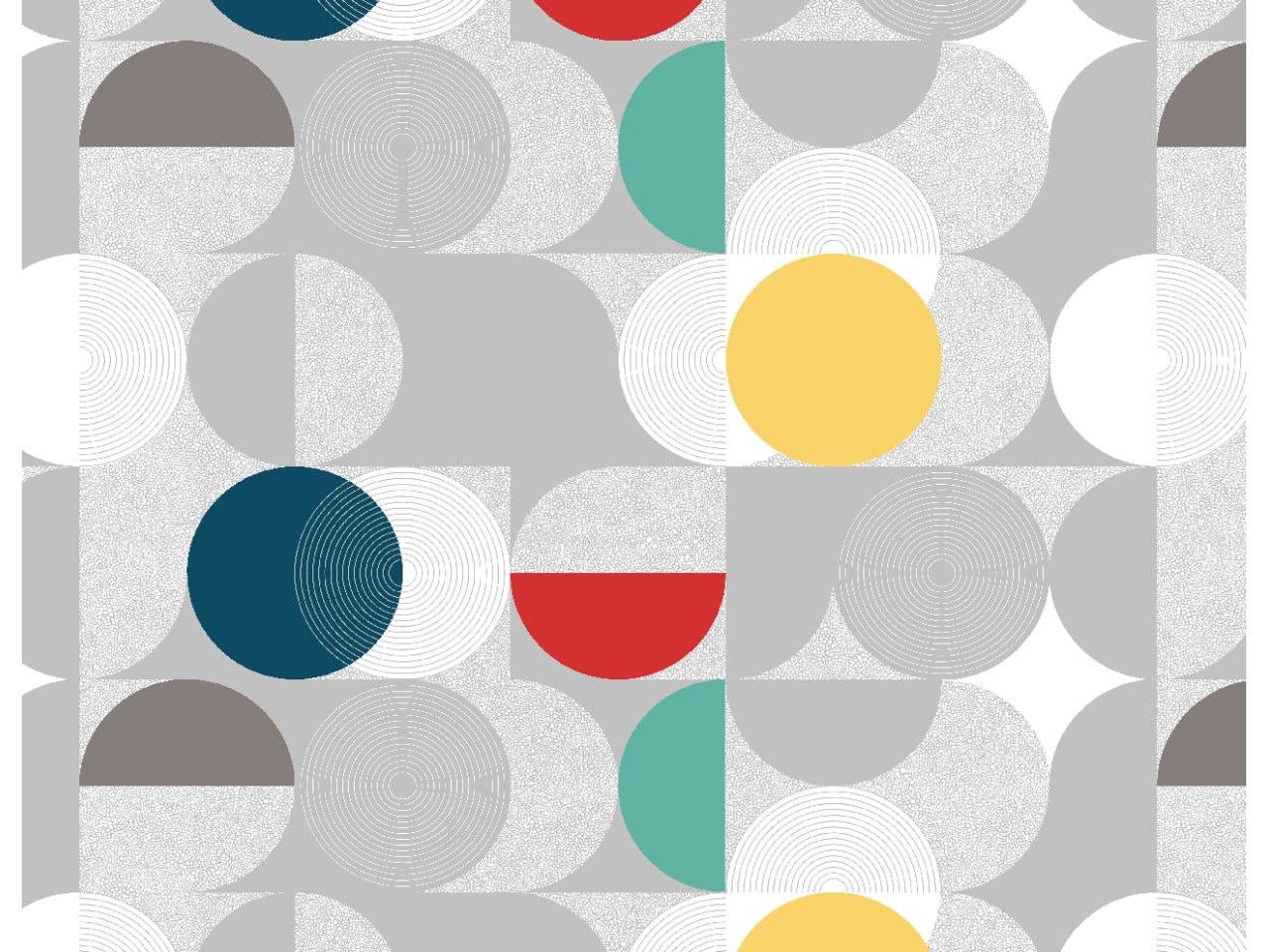 Tovaglietta americana rettangolare in poliestere multicolor contemporaneo 35x50 cm - Cotton & Color