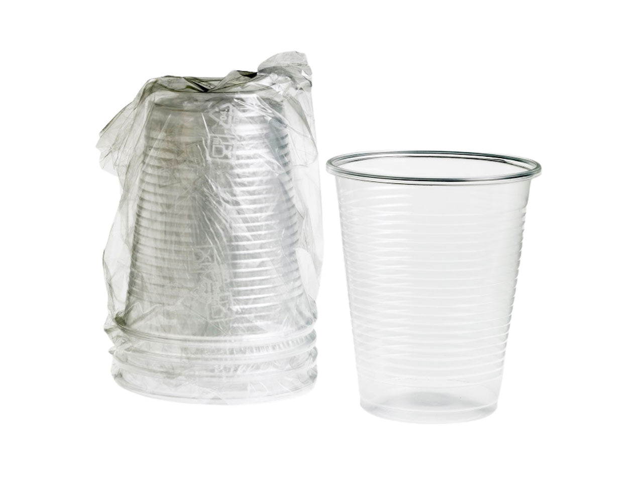 Bicchiere plastica 200cc imbustato 20 pezzi q2054