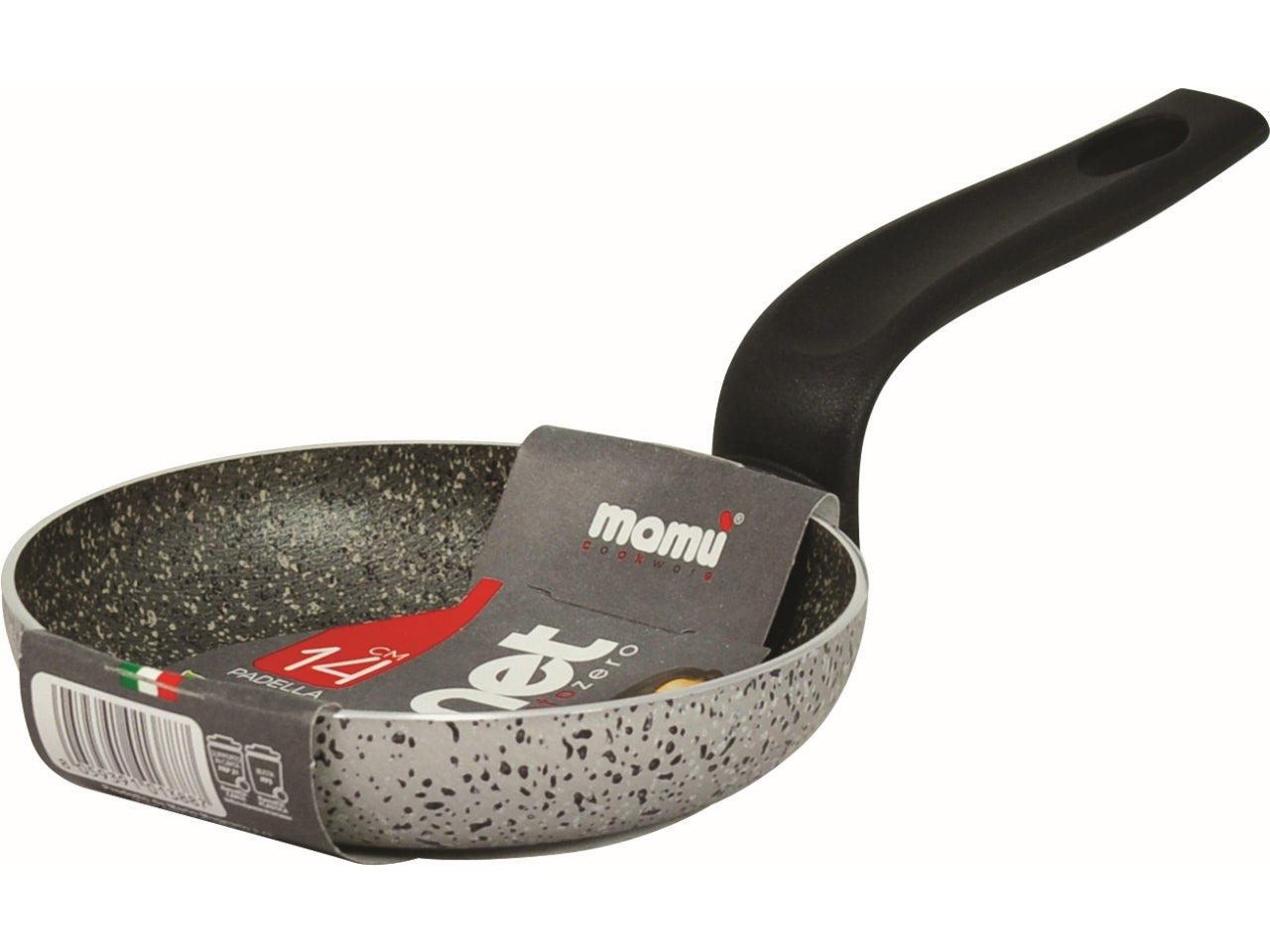 Padella per pancake da 14cm antiaderente in alluminio colore grigio, Linea Janet - Mamù