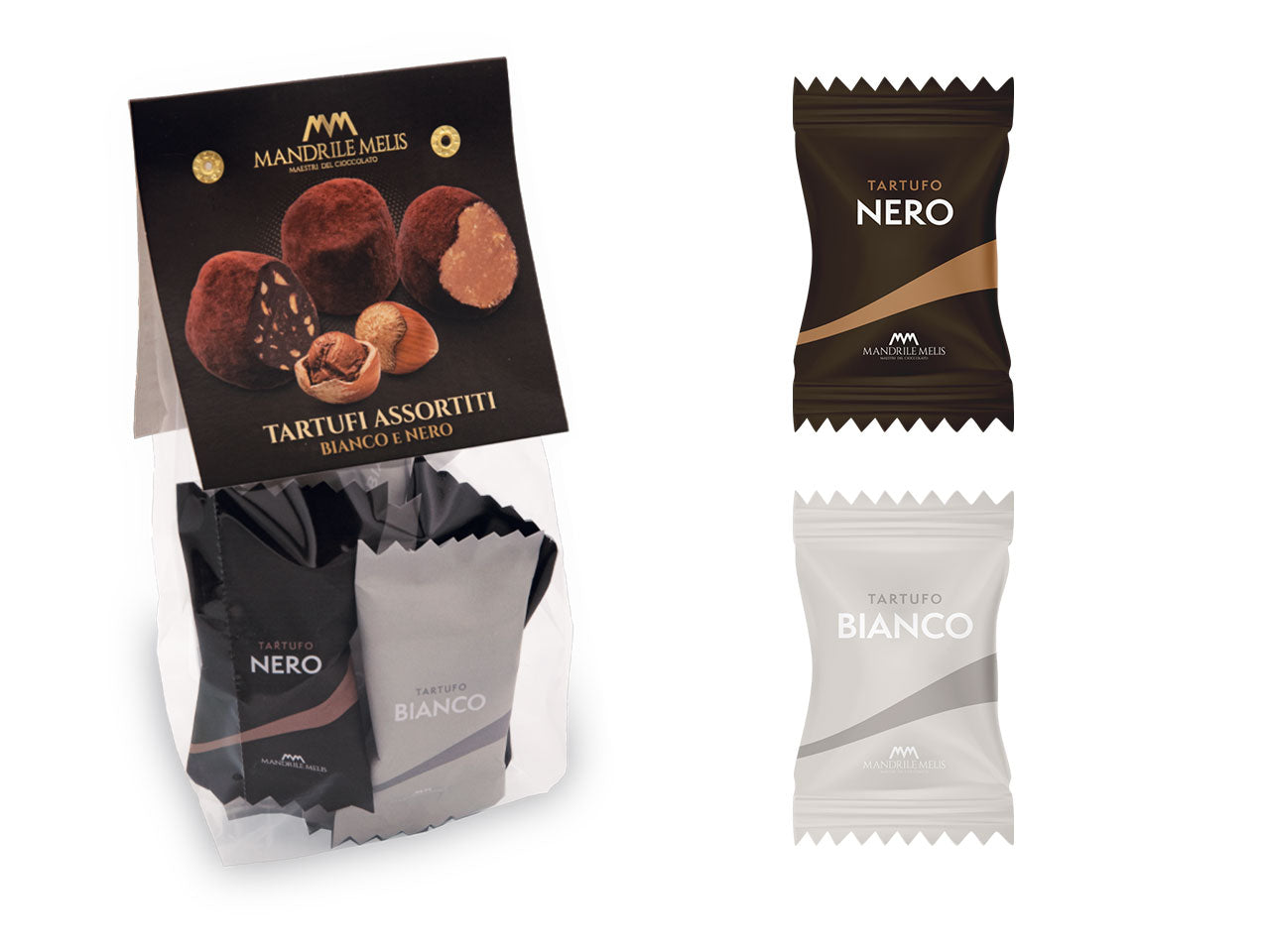 Tartufi misti bianchi e neri - sacchetto cartiglio 200gr