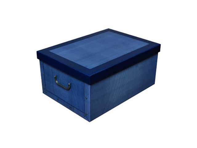Bauletto maxi in cartone 51x37x24cm classic blu