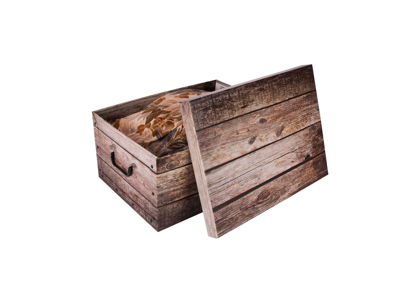 Bauletto maxi in cartone 51x37x24cm wood grigio