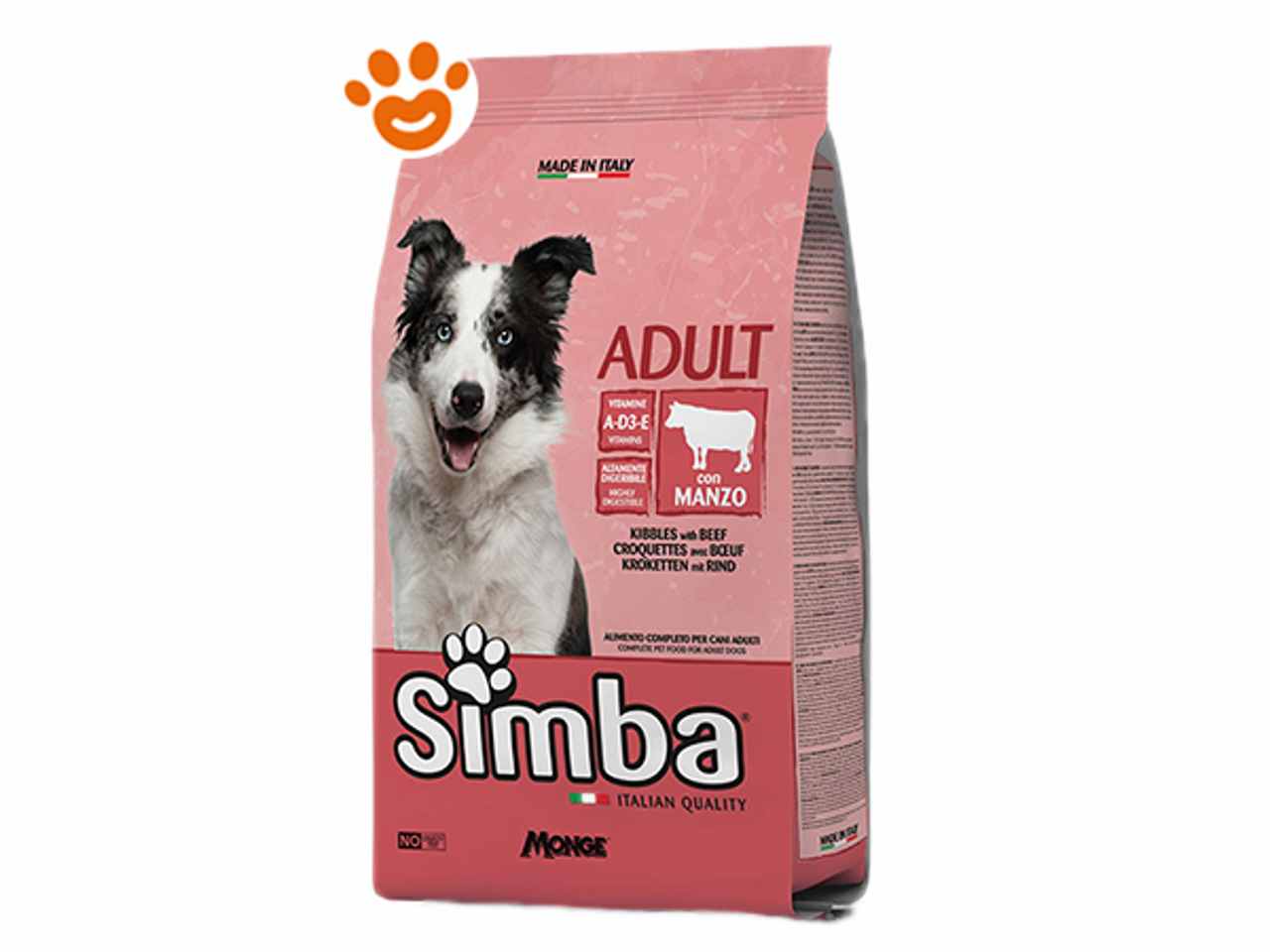 Simba cane crocchette 10kg manzo