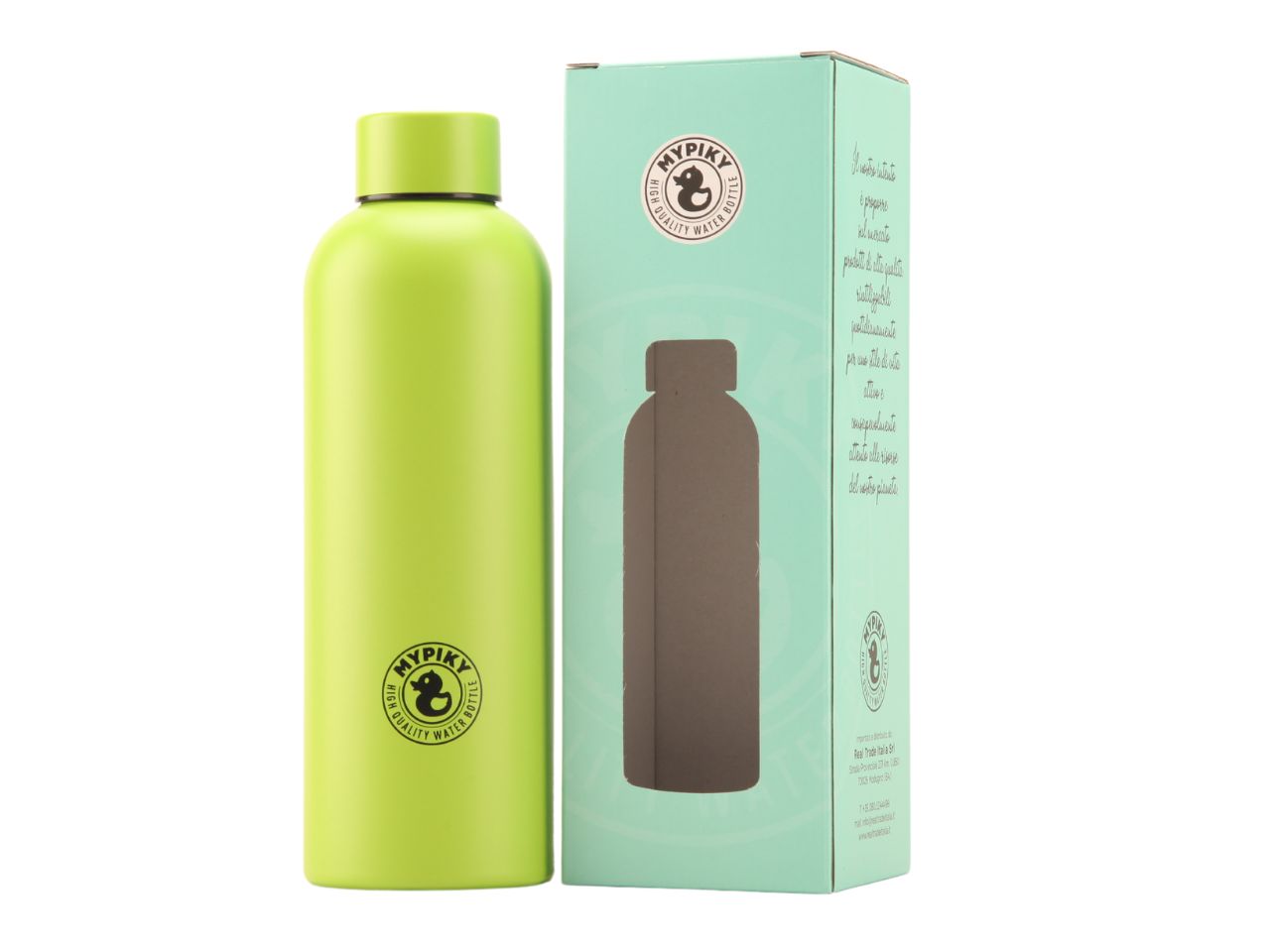 Mypiky borraccia termica young colore verde mela con doppia camera da 500ml