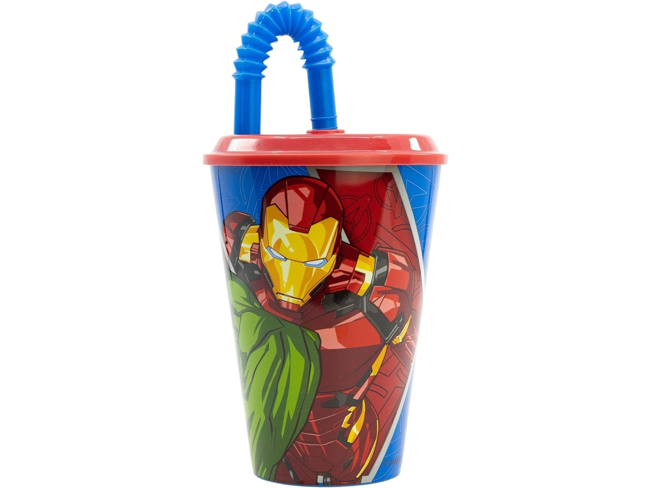 Avengers bicchiere con cannuccia 430ml