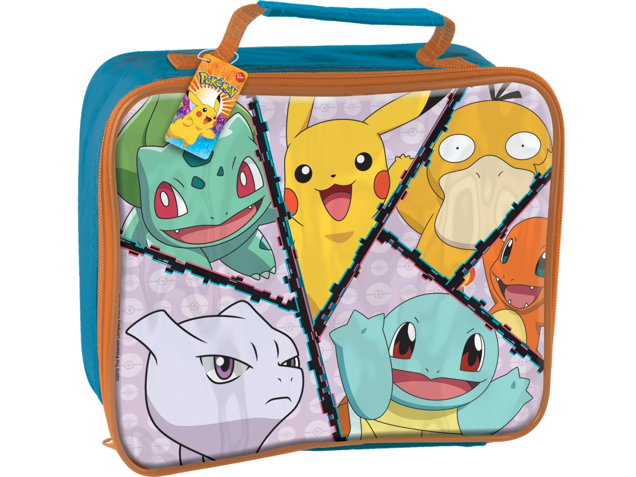 Borsa termica Pokemon piccola in tessuto isolante multicolor con maniglia 22x26,5x9 cm - Real Trade Italia
